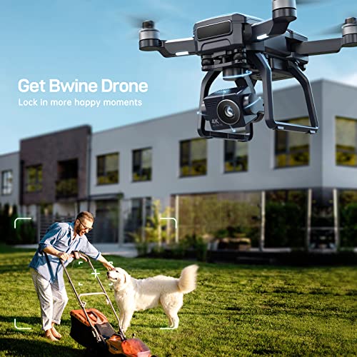 Bwine F7GB2 Drones with Camera for Adults 4K for Night Version, 9800ft Transmission range, 3-Axis Gimbal, 2 Batteries 50 Min Flight Time, GPS Auto Return, Follow Me, Waypoints, Level 6 Wind Resistance