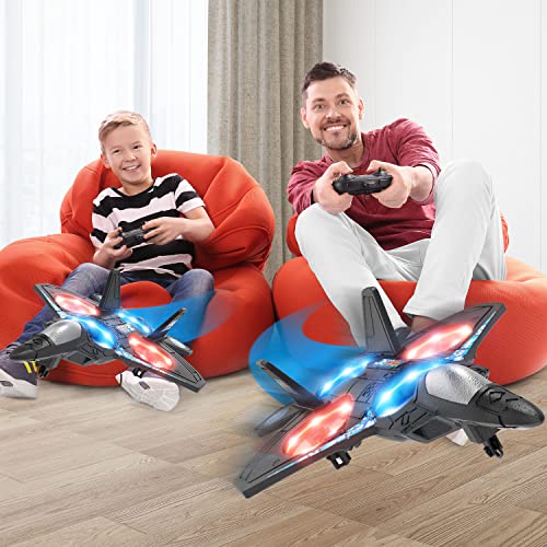 HOLYFUN Drone for Kids and Beginners RC Plane with Light, Remote Control Airplane Quadcopter Helicopter with Auto Hovering, 3D Flip and 3 Batteries (18 Mins), Great Gift Toy for Boys and Girls