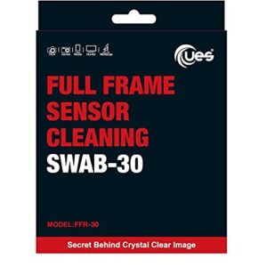 UES FFR-30 DSLR or SLR Digital Camera Sensor Cleaning Swabs for Full-Frame Sensors (30 X 24mm Swabs, NO Liquid Cleaner)