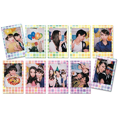 Fujifilm Instax Mini Instant Film 3 Pack Bundle (30 Sheets) with Stained Glass, Candy Pop & Stripe Instant Film