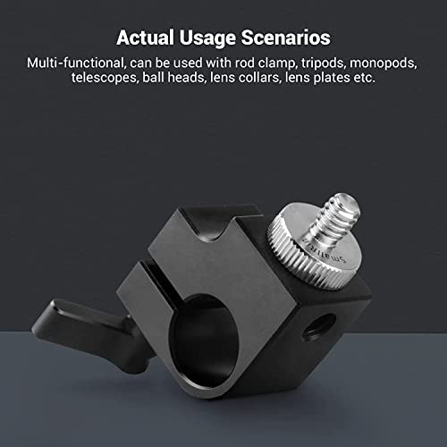 SMALLRIG 1/4" to 1/4" Male Threaded Screw Adapter Double Head Stud for Camera Cage Monitor LED Microphone, Pack of 2-828