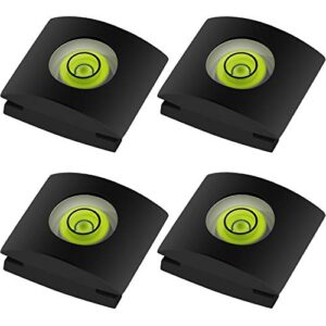 4pack camera hot shoe cover with bubble spirit level for canon nikon panasonic fujifilm olympus pentax sigma dslr/slr/evil camera