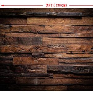 CYLYH 7x5ft Brown Wood Backdrop for Photography Customized Vintage Background for Photo Studio Props D104