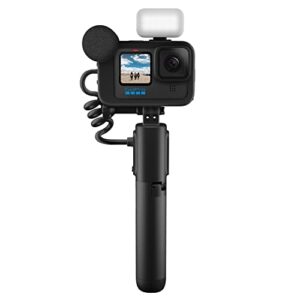 gopro hero11 black creator edition – includes hero11 , volta (battery grip, tripod, remote), media mod, light mod, enduro battery, and carrying case