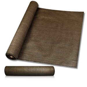 windscreen4less brown sunblock shade cloth,95% uv block shade fabric roll 8ft x 25ft