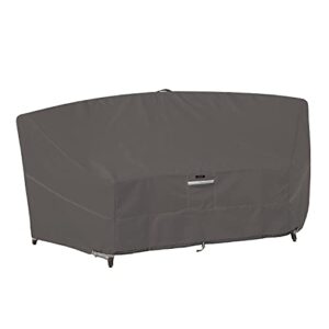 classic accessories ravenna water-resistant 46 inch patio curved modular sectional sofa cover, patio furniture covers