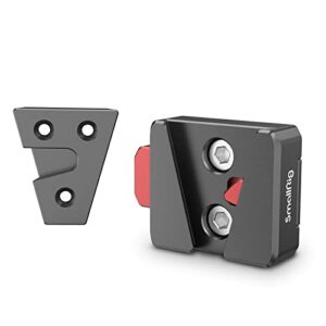 SmallRig Mini V-Lock Assembly Kit, V Mount Battery Plate, Quick Release Set with 1/4"-20 Threaded Holes - MD2801B