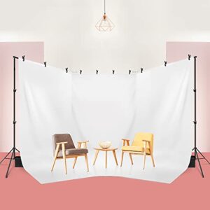 Julius Studio 30 feet Max Crossbar, 250° Rotatable Angle, Triple Wide Telescopic Backdrop Stands, Background Support System with 10 Spring Clamps and 4 Counter Weight Sand Bags, JSAG795