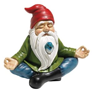 design toscano zen garden gnome statue, 8 inch, polyresin, full color