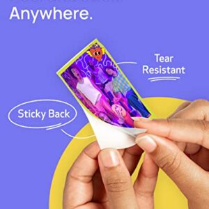 Canon ZINK™ Sticky Back Photo Paper Pack (100 Sheets), Compatible to IVY Mini Photo Printer, IVY CLIQ +2 Instant Camera Printer and IVY CLIQ 2 Instant Camera Printer