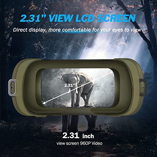 JStoon Night Vision Goggles Night Vision Binoculars - Digital Infrared Night Vision for Viewing in 100% Darkness-HD 1080p Image & Video from 300m/984ft for Hunting & Surveillance