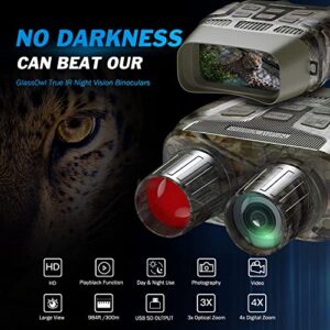 JStoon Night Vision Goggles Night Vision Binoculars - Digital Infrared Night Vision for Viewing in 100% Darkness-HD 1080p Image & Video from 300m/984ft for Hunting & Surveillance