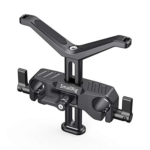 SmallRig 15mm Long Lens Support, 53.5mm Height Adjustable Lens Bracket for DSLR Camera Shoulder Rig - BSL2681