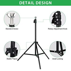 Hpusn Adjustable Backdrop Stand Kit 10ft: Photo Video Studio for Wedding Party Stage Decoration, Background Support System Kit for Photography Studio with Clamp, Sand Bag, Carry Bag