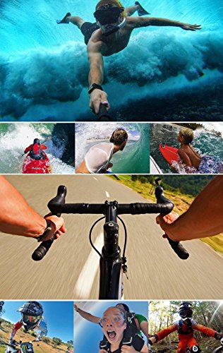 TEKCAM Action Camera Accessories Kits Bundle Compatible with Gopro Hero 11 10 9 8 7/AKASO EK7000/Brave 4/7 LE/ V50X/Dragon Touch 4k Camera Car Suction Cup Mount Floating Handle Grip Selfie Stick