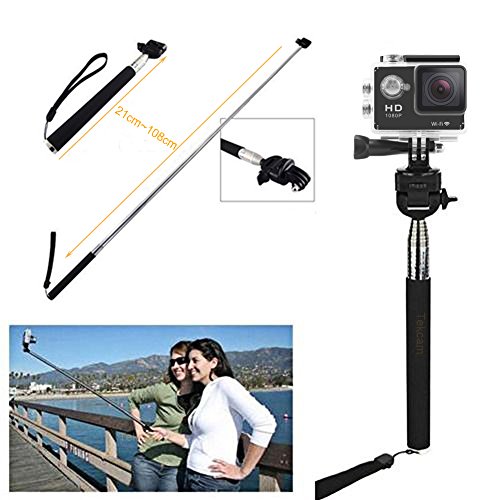 TEKCAM Action Camera Accessories Kits Bundle Compatible with Gopro Hero 11 10 9 8 7/AKASO EK7000/Brave 4/7 LE/ V50X/Dragon Touch 4k Camera Car Suction Cup Mount Floating Handle Grip Selfie Stick