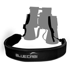 bluecabi neoprene neck shoulder strap for cameras and binoculars – comfortable adjustable fit for men and women with anti slip material – lightweight design for binocular telescopes, and rangefinders