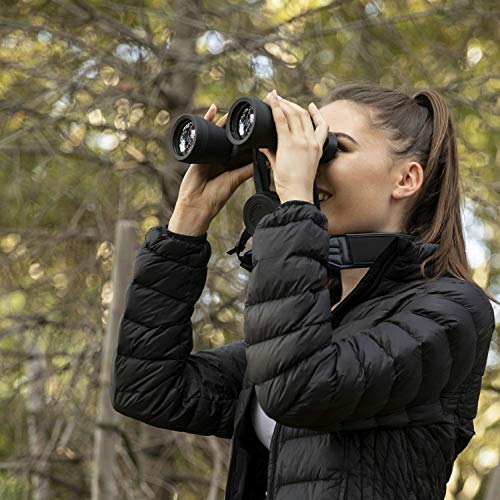 BlueCabi Neoprene Neck Shoulder Strap for Cameras and Binoculars - Comfortable Adjustable Fit for Men and Women with Anti Slip Material - Lightweight Design for Binocular Telescopes, and Rangefinders