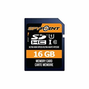 Spypoint 16GB Micro SD Card with SD Card Adapter, SDHC Class10 Memory Card for Trail Cameras (Pack of 2)