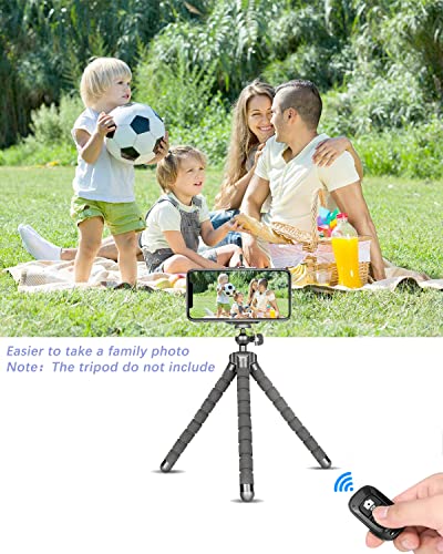 Remote Shutter for iPhone Camera, Bluetooth Remote for Android, Hands Free Works with Take a Christmas Family Portrait, Create Amazing Photos and Selfies, Wrist Strap Included（3 Pack）