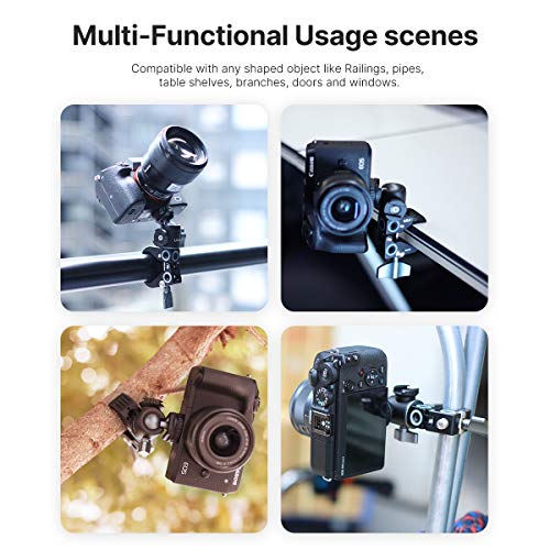 UURig R060 Super Clamp for Monitor/LED Lights/Flash/Microphone, Versatile C Clamp Strong Camera Clamp Endless Using Scenes with Photographic Professional Accessories