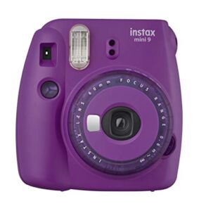 fujifilm mini 9 instant camera with clear accents (purple)