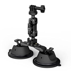 SmallRig Camera Suction Cup Mount, Mount for GoPro, on Car Window, Windshield, for Sony DSLR, Lightweight Camera, Vehicle Shooting,Vlogging, Mobile Phone, Action Camera with Action Camera Mount - 3566