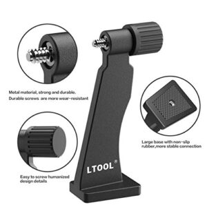 LTOOL Binocular Tripod Adapter,Standard 1/4" New Binoculars Rest Compatible with All Tripods Black