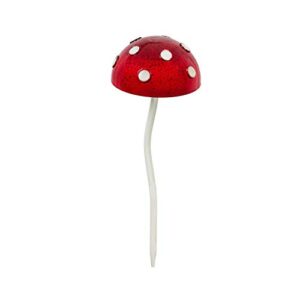 evergreen garden 12.5 inch glow in the dark mushroom plant pick, blue décor for homes gardens and yards