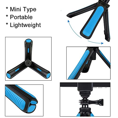 Taisioner Mini Pocket Selfie Stick Shorty Tripod Handle Grip Pole Three in One for GoPro AKASO Insta360 DJI Osmo Action Camera and Smart Phone Kid Adult Available Accessories