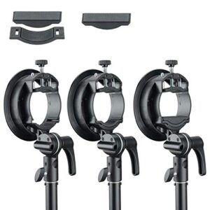 Godox S2 S-Type Bracket Bowens Mount Compatible with Godox V1 AD200Pro AD400Pro AD200 V860II TT685 TT600 TT350, Large Adjustment Handle, Integrated Umbrella Mount and More Compact