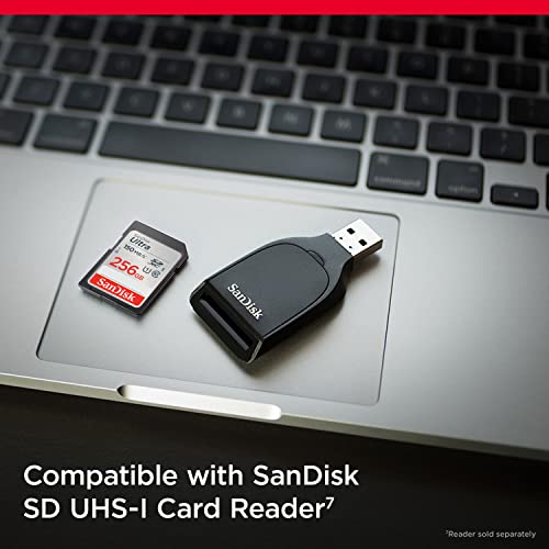 SanDisk 256GB Ultra SDXC UHS-I Memory Card - Up to 150MB/s, C10, U1, Full HD, SD Card - SDSDUNC-256G-GN6IN