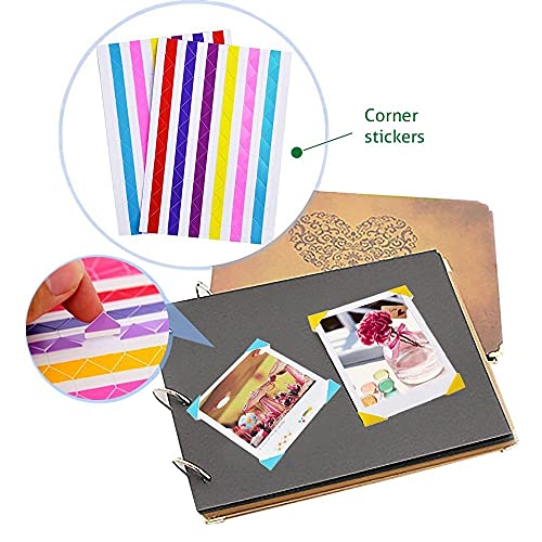 Fujifilm Instax Mini Instant Film (3 Pack, 60 Sheets) 5 Plastic Desk Frames, 60 Sticker Frames, 10 Hanging Creative Frames, 1 Pack Corner Stickers.