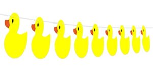cute cartoon little yellow duck photo banner backdrop flag background photo booth props animal farm theme decor for ducky duck bday 1st birthday party favors supplies decorations