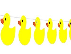 Cute Cartoon Little Yellow Duck Photo Banner Backdrop Flag Background Photo Booth Props Animal Farm Theme Decor for Ducky Duck Bday 1st Birthday Party Favors Supplies Decorations