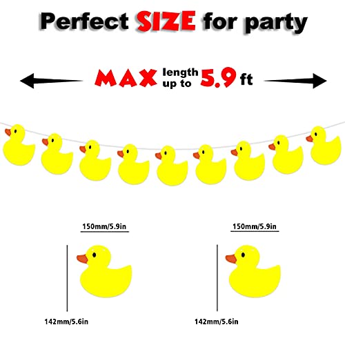 Cute Cartoon Little Yellow Duck Photo Banner Backdrop Flag Background Photo Booth Props Animal Farm Theme Decor for Ducky Duck Bday 1st Birthday Party Favors Supplies Decorations