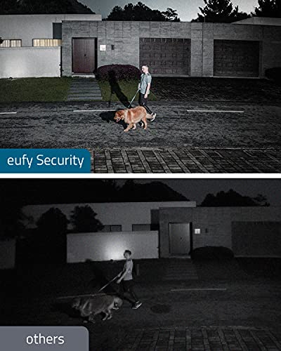 eufy security Floodlight Camera E with Built-in AI, 2K Resolution, 2-Way Audio, No Monthly Fees, 2000-Lumen Brightness, Weatherproof, Existing Outdoor Wiring and Weatherproof Junction Box Required