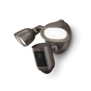 introducing ring floodlight cam wired pro with bird’s eye view and 3d motion detection, dark bronze