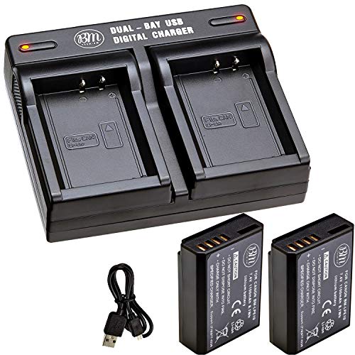 BM Premium Pack of 2 LP-E10 Batteries and USB Dual Battery Charger Kit for Canon EOS Rebel T3, T5, T6, T7, Kiss X50, Kiss X70, EOS 1100D, EOS 1200D, EOS 1300D, EOS 2000D Digital Cameras