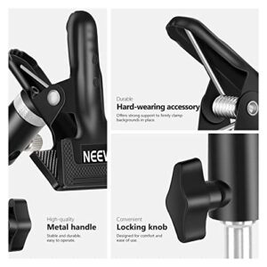 NEEWER Photo Studio Heavy Duty Metal Clamp Holder with 5/8" Light Stand Attachment for Reflector