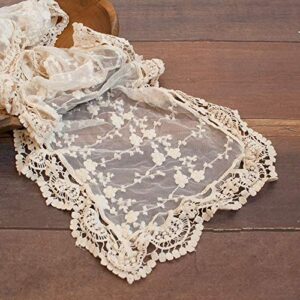 Honra Newborn Photography Prop Lace Wrap Baby Girl Posing Photoshoot Blanket (Ivory Cream A)