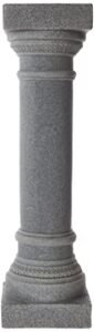 emsco group greek column statue – natural granite appearance – made of resin – lightweight – 32” height