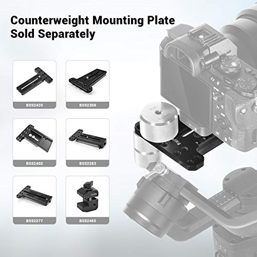 SMALLRIG Removable Counterweight 200g for DJI Ronin S / Ronin RS 2 / Ronin-SC / Ronin RSC 2 / RS 3/ RS 3 Pro and Zhiyun Gimbal Stabilizers – 2285