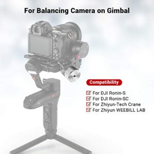 SMALLRIG Removable Counterweight 200g for DJI Ronin S / Ronin RS 2 / Ronin-SC / Ronin RSC 2 / RS 3/ RS 3 Pro and Zhiyun Gimbal Stabilizers – 2285