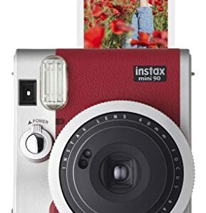 Fujifilm Instax Mini 90 Neo Classic Camera, Instant Film Camera, USA - Red