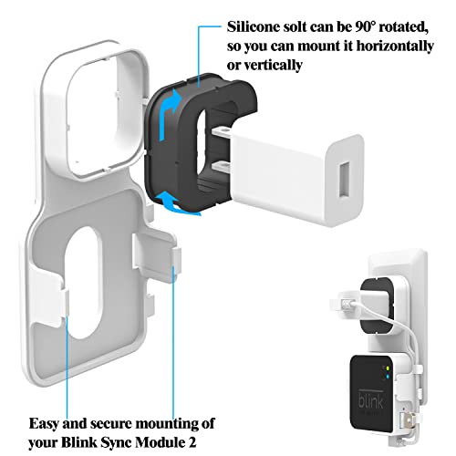 256GB USB Flash Drive and Blink Sync Module 2 Mount, Save Space and Easy Mount Bracket for Blink Outdoor Indoor Security Camera (Blink Sync Module 2 is NOT Included)