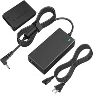 hy1c ack-e12 ac power adapter lp-e12 dummy battery kit for canon eos m50, eos m50 mark ii, eos m200 cameras