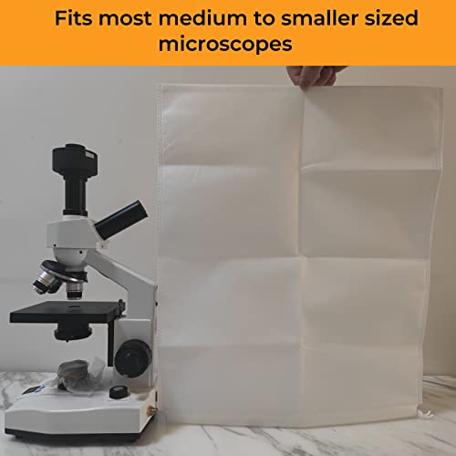 Vabiooth Microscope Dust Cover 15.5" x 18.5" (39.5cm x 48cm), White Fabric