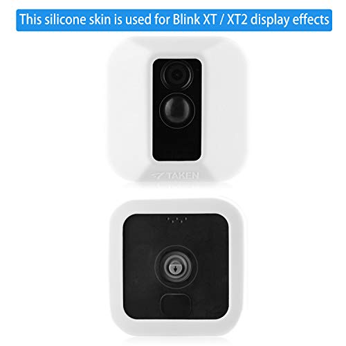 Silicone Covers Skins for Blink XT/XT2 Security Camera,Silicon Case for Blinks Home Security - Anti-Scretch Protective for Full Protection - Indoor Outdoor Best Home Accessories (3 Pack White)