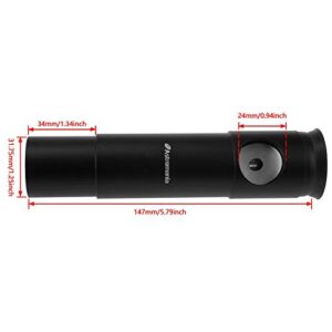 Astromania 1.25Inch Metal Collimating Cheshire Eyepiece Without Laser for Newtonian Reflector Telescope - Long Version